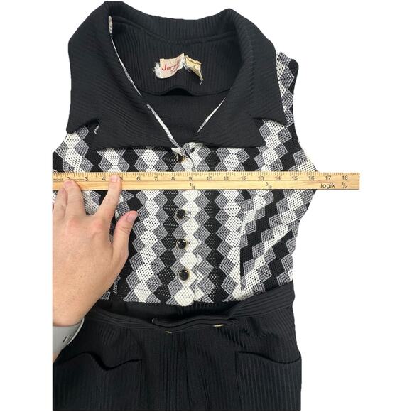 Vintage Jerell of Texas Pantsuit Sz Small Wide Leg Sleek Mod Boho Chic 70’s - Picture 8 of 12